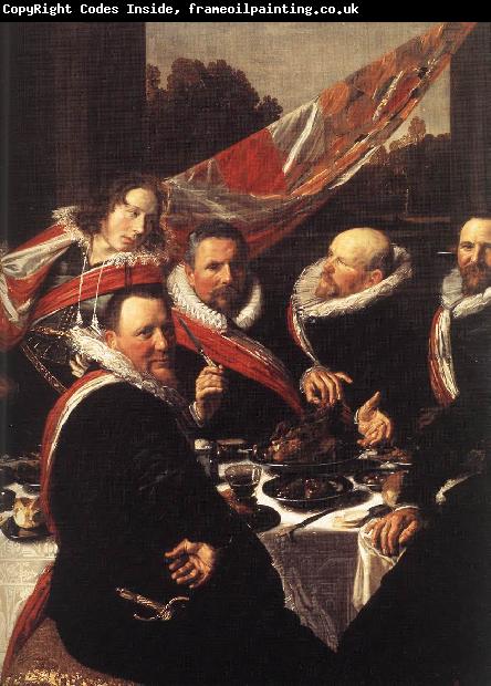 HALS, Frans Banquet of the Officers of the St George Civic Guard (detail)